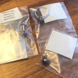 NWT Peacock Pearl Ring/Pendant/Earring Set (3 Available)